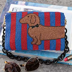 Beaded Dachshund Handbag