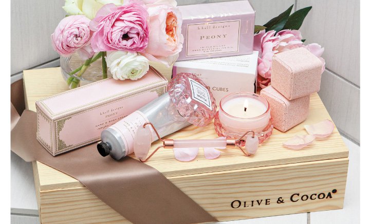 Peony Blush Spa Crate