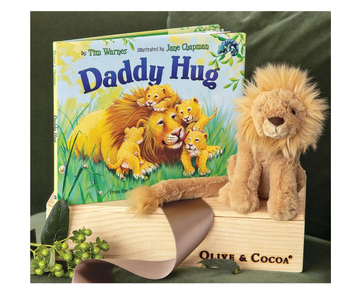 'Daddy Hug' Storybook & Lion