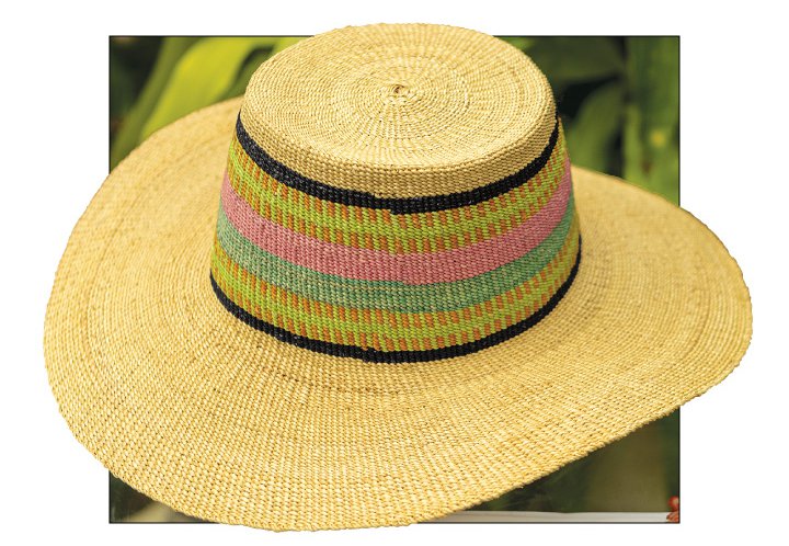A sun hat and bag that are perfect for a Spring weekend
