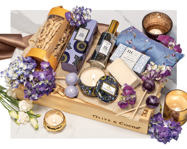 Posh Purple Spa Crate