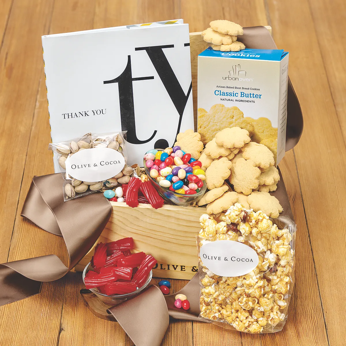 Best thank you gifts for teachers and mentors - Thank You Book and Treats Crate