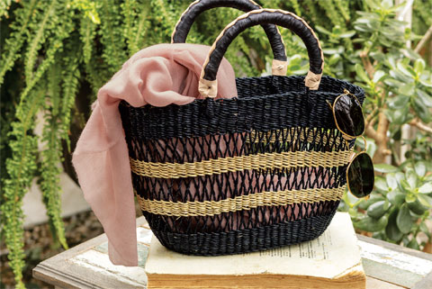 Garden Party Basket Bag