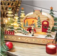 Lit Holiday Cocoa Trailer