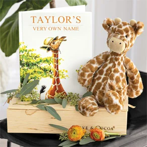 Personalized Book & Giraffe