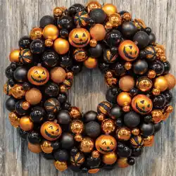 Halloween Ornament Wreath