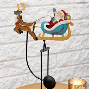 Santa's Sleigh Kinetic Sculpture