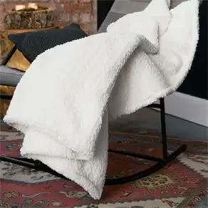 Snowy Luxe Winter Throw