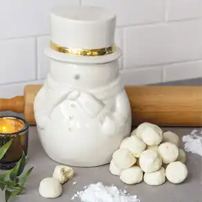 Snowman Cookie Jar & Cookies