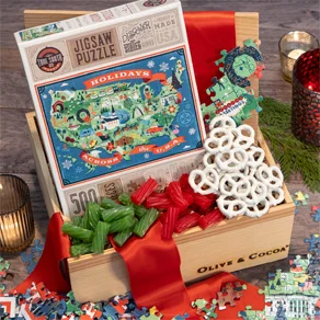 Holiday Puzzle & Treats Crate