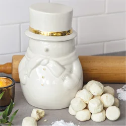 Snowman Cookie Jar & Cookies