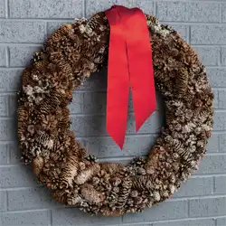 Snowy Pinecone Wreath