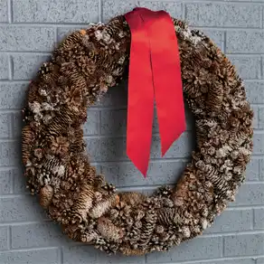 Snowy Pinecone Wreath