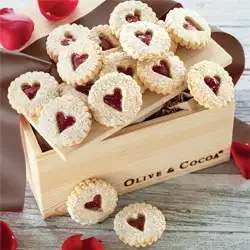 Heart Windowpane Cookies