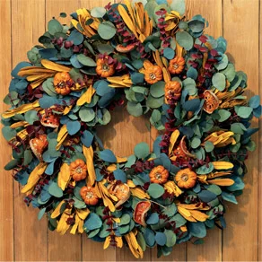 Harvest Persimmon Wreath