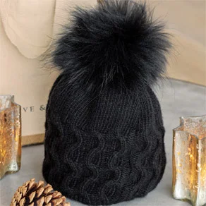 Cable Knit Cashmere Beanie