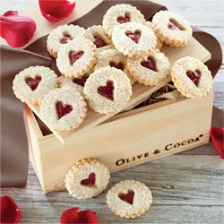 Heart Windowpane Cookies
