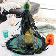 Glenda Feather Witch Hat