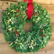 Fresh Pine & Berry Wreath