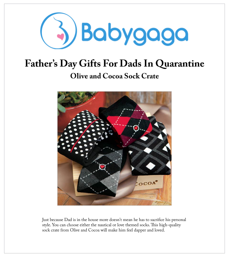 Our Gentleman's Sock Crate Featured On BabyGaga.com