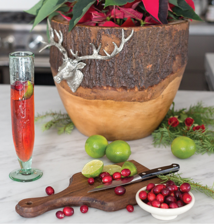 Cranberry Champagne Cocktail: Olive & Cocoa