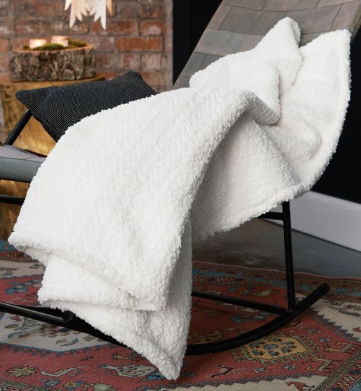 Snowy Luxe Winter Throw