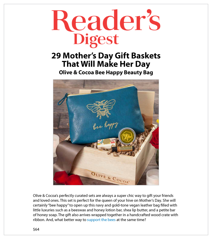 Our Bee Happy Beauty Bag Featured in Reader's Digest