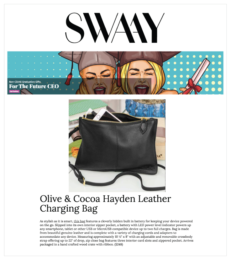 As Seen In Swaay - May 2018: Olive & Cocoa