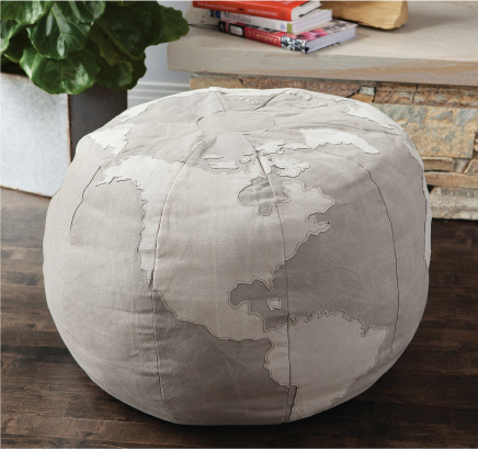 Globe bean bag chair hot sale