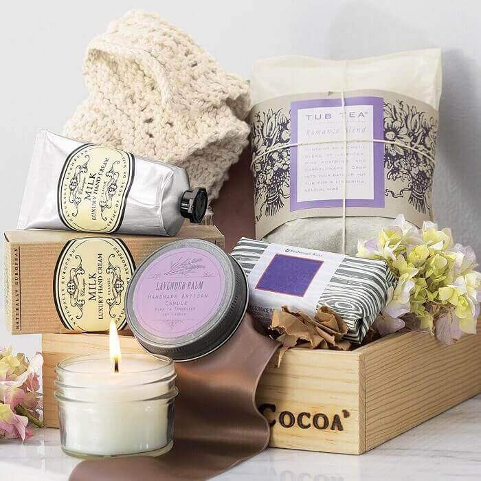 Care Package for Women, Christmas Relaxing Spa Gift Box Basket, Birthday Baskets, Get Well Soon Gifts with Luxury Blanket, Unique Xmas Holiday Gifts Basket for Women, Her, Sister, Best Friends, Mom