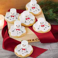 Sunny Side Up Snowman Cookies