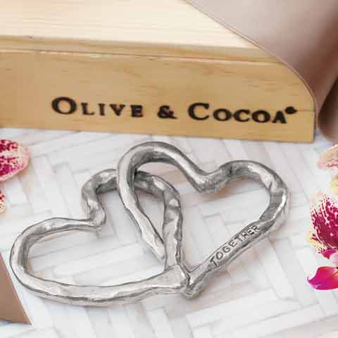 Eternally Linked Hearts Sculpture