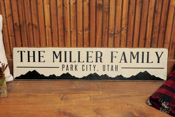 Customized Rustic Wood Sign