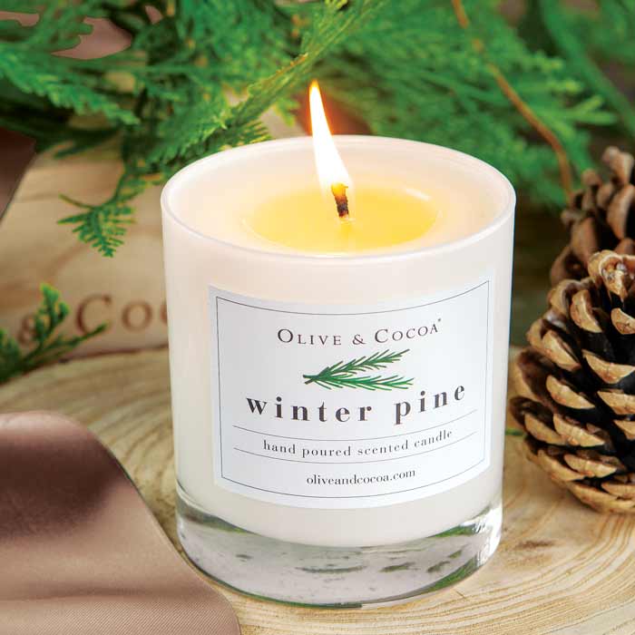 Olive & Cocoa Winter Pine Candle