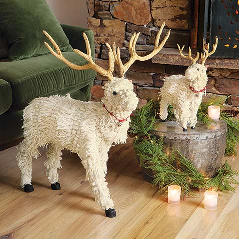 Bixby Crocheted Reindeer Set