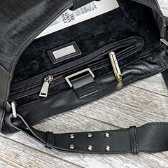 Midnight Leather & Hide Bag