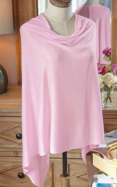 Pink Bamboo Poncho