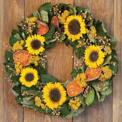 Product Image of Preserved Sunflower Wreath