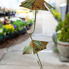 Rustic Umbrella Rain Chain