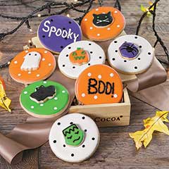 Halloween Polka Dot Cookies