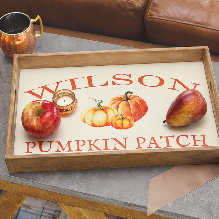 Pumpkin Patch Personalized Tray
