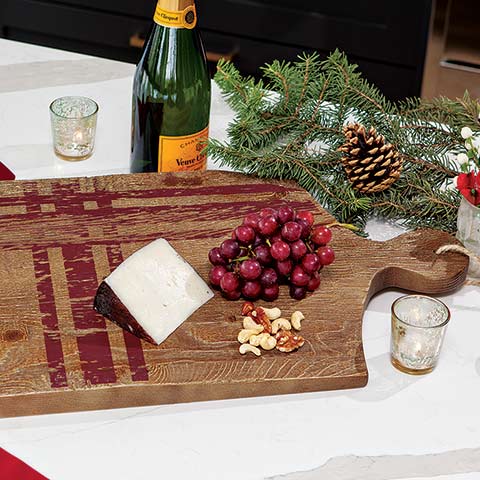 Rustic Tartan Serving Board