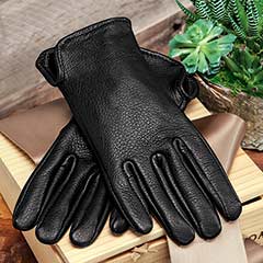 Men’s Black Deerskin Gloves