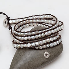 Boho Pearl Wrap Bracelet