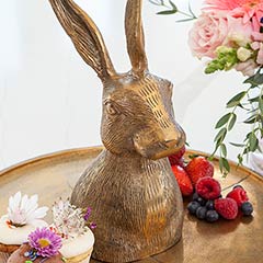 Gilded Hare Platter