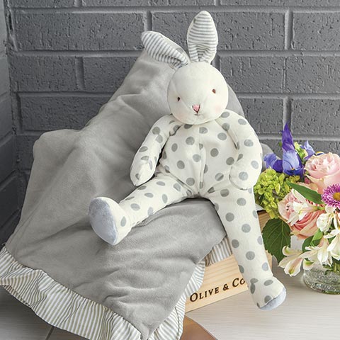 Dotted Bunny & Blankie