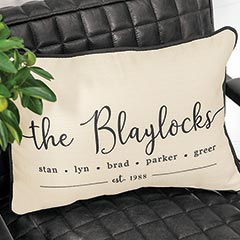 Product Image of Personalized Family Pillow