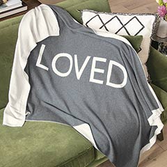 "Loved"  Throw