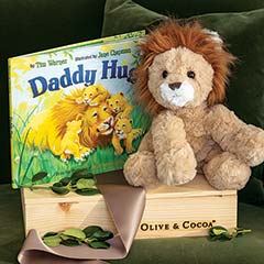 "Daddy Hug" Storybook & Lion