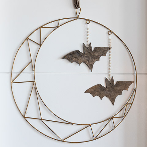 Bat & Luna Wreath